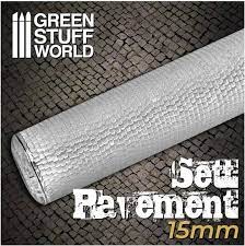 Green Stuff World Rolling Pin Sett Pavement 15mm